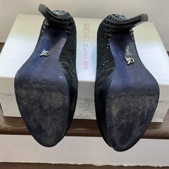 Rachel Roy - Women’s high heel platform pumps - 6.5 - black/embilished - Picture 5 of 6